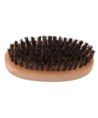 Soft Wild Boar Beard Brush for Men - Natural Mustache & Beard Care with Military-Style Handle | International Shipping Available - Buy Online on GoSupps.com