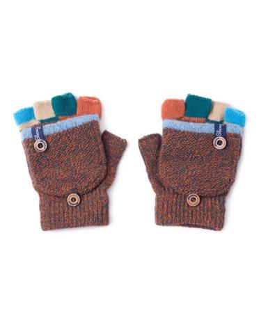 Autumn and Winter Baby Warm Gloves Child Knitted Mittens 3-6 years old Orange