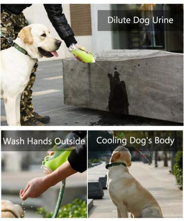 Portable Dog Water Bottle - Petsoign Silicone Travel Drinking Bottle for Outdoor Use (Black) - Ideal for Dogs on the Go - Buy Online on GoSupps.com