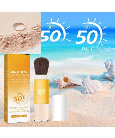 Natural Sunscreen Setting Powder Light Breathable Makeup Oil Lasting Setting Sunscreen Cosmetics Powder Girls - Buy Online on GoSupps.com