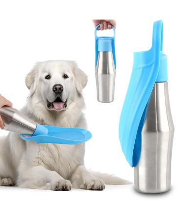 Taozoey drinking bottle dogs for on the go 750ml pet water dispenser antibacterial leakage -proof dog cat travel drink bottle bowl for walking daily travel camping blue - Buy Online on GoSupps.com