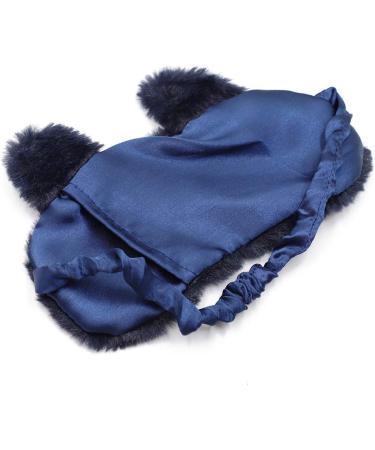 Cartoon Cat Eye Sleep Mask Plush Blindfold in Pink, White, and Black - Buy Online on GoSupps.com