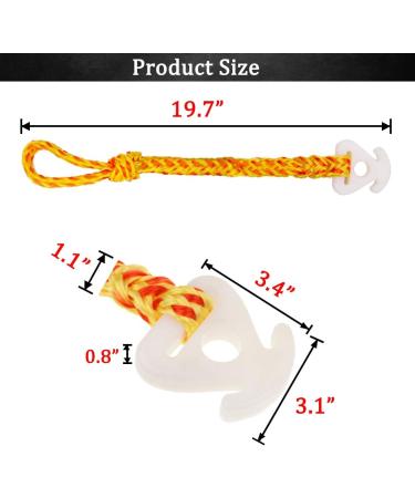 Botepon 2Pcs Boat Tube Towable Rope Quick Connector - Water Sports Rope Connector for Tubing, Skiing, Wake Boarding - Compatible with Seadoo, Jet ski, Waverunner - Buy Online on GoSupps.com