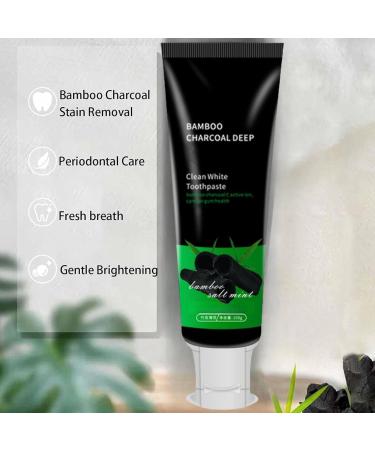 Bamboo Charcoal Toothpaste Bamboo Charcoal Deep Cleaning Toothpaste Bamboo Charcoal Whitening Toothpaste Fresh Breath and Remove Teeth Stain - Buy Online on GoSupps.com