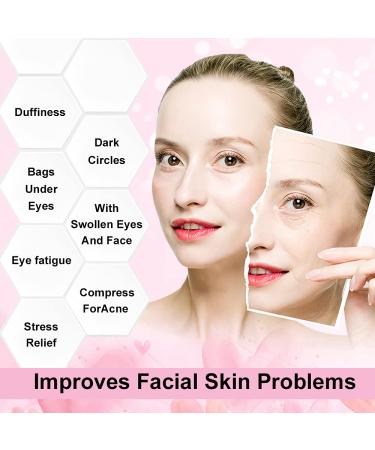 Cooling Gel Facial & Eye Mask - Reusable Hot-Cold Compress for Dark Circles Headaches & Tired Skin | International Shipping - Buy Online on GoSupps.com