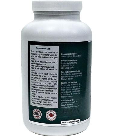Cand-Made Liquid Calcium with Vitamin D 120Capsules - Buy Online on GoSupps.com