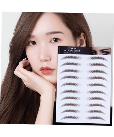 Hemoton 4pcs Eyebrow Stickers Brow Stickers Eyes Transfer Stickers Water Transfer Paper with Soy Ink Modify - Buy Online on GoSupps.com