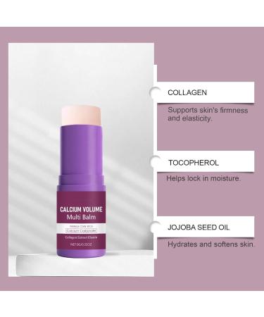CLY AMS Calcium Multi Balm Stick Anti-aging Sagging Wrinkles Calcium Volume Multi Balm Collagen Face Eye Treatment Balm Firming and Lifting Cream Anti-Wrinkle Hydrating & Moisturizing 2PCS - Buy Online on GoSupps.com
