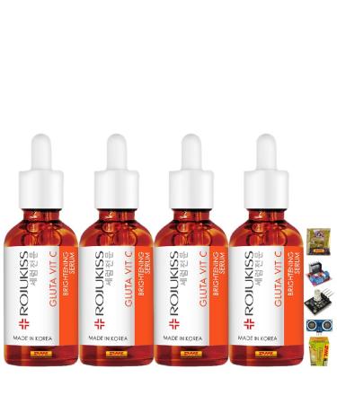 ROJUKISS Gluta Vit C B Serum Glutathione Nourish Smooth Moisture Beauty Face 30ml Made in Korea (of 4) By Beautygoodshop Get Free For You Beauty Gifts