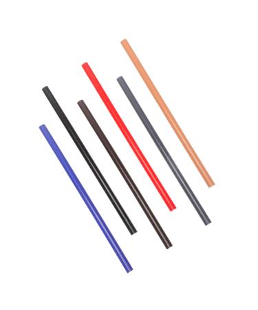 FOMIYES 6pcs Eyebrow Pencil Lip Liner Set Waterproof Lip Liner Peel- off Brow Pencil Beauty Salon Pen Suite