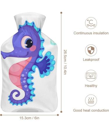 Buy Hippo Hot Water Bottle with Plush Cover - Ideal Bed Warmer for Adults & Kids | 26.5x15.3cm - Fast International Shipping - Buy Online on GoSupps.com