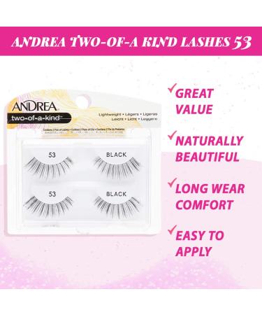 Andrea Two of a Kind False Lashes 53 Black 4 Pack - Style 53 (2 Pairs) - Buy Online on GoSupps.com