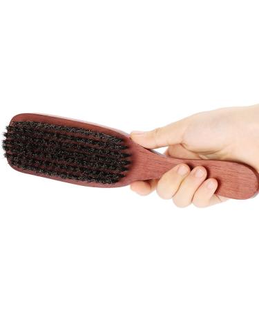 Men's Fashionable Brush Professional Facial Synthetic Hair + Wood Beard Brush Mustache Cleaning Barber Salon Appliance Tool - Buy Online on GoSupps.com