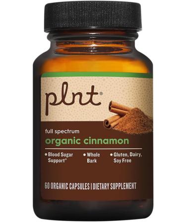 Organic Cinnamon a" Full Spectrum a" Blood Sugar Support (60 Organic Capsules) - Buy Online on GoSupps.com