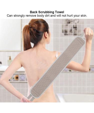 Bath Cleaning Towel Soft Shower Back Exfoliating Washcloth Rear Stretchable Pull Strap Wash Cloth Scrub Washcloth Scrubbing Exfoliating Pull Back Strap Bathing Tool - Buy Online on GoSupps.com