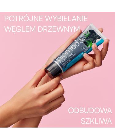  BIOMED BIOMED Triple Charcoal Whitening Toothpaste 98% Natural | Gum Care Bamboo Charcoal | Vegan SLES Free 100g - Buy Online on GoSupps.com