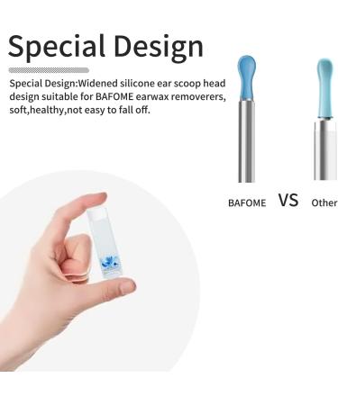 BAFOME Ear Cleaner Replacement Tips - Set of 6 Skin-Friendly Silicone Ear Wax Removal Accessories for Teens & Adults - Blue - Buy Online on GoSupps.com
