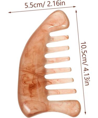 Beavorty 2-in-1 Massage Comb & Gua Sha Tool - Full Body Massager Scalp & Neck Care Device Moon Jade Comb for Relaxation & Scraping Therapy - Buy Online on GoSupps.com