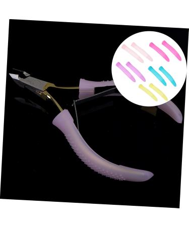 FRCOLOR 5 Pairs Cuticle Nipper Handle Sleeve Trimmer Handle Protection Cover Silicone Handle Manicure Protective Sleeve Cover Cuticle Trimmer Nipper Cover Silica Gel Protective Cover Nail - Buy Online on GoSupps.com