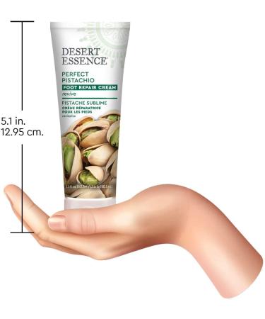 Desert Essence Organics Foot Repair Cream - Perfect Pistachio 3.5 fl oz | Intense Moisturizing & Healing - Buy Online on GoSupps.com