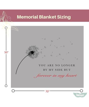 Sympathy Blanket for Loss of Loved One | Comforting Bereavement Gift | Dog Memorial & Pet Loss Remembrance | Super Soft Memory Blanket - 50 x 70 - Buy Online on GoSupps.com