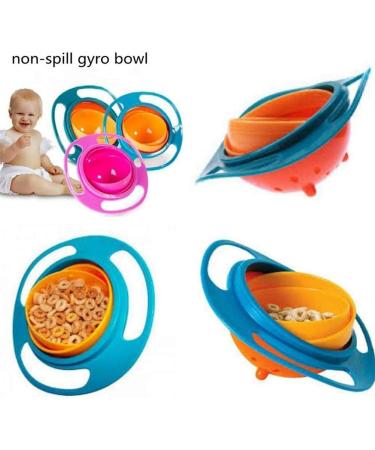 Excras Baby Gyro Bowl - 360 Rotation Spill-Resistant Toy Tableware for Kids - Buy Online on GoSupps.com
