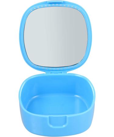Exceart Dental Prosthesis Storage Box - Blue Can Braces with Mirror & Sieve | International Shipping - Buy Online on GoSupps.com