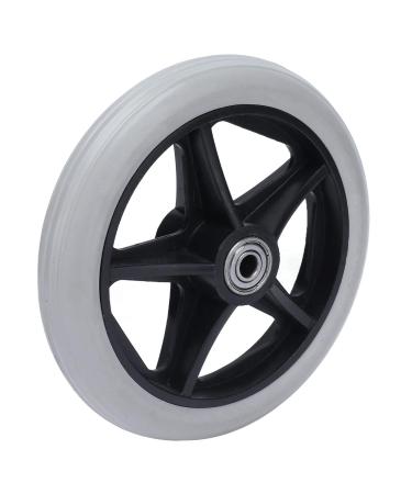 Wheelchair Wheels 6in Solid Wheel Stable Operation 608ZZ Bearing Wear Resistant for Rollators for Walkers - Buy Online on GoSupps.com