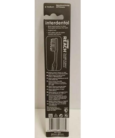 Listerine Duo Reach Interdental Medium Toothbrush - Pack of 2 Multicolor - Buy Online on GoSupps.com
