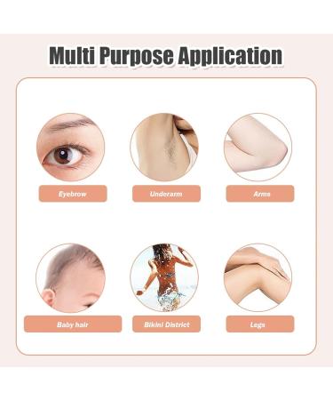 Electric Eyebrow Trimme 1 Set Double Blade Eyebrow Trimmer Pivoting Head Facial Hair Remover with Grooming Comb Eyebrow Shaver Rechargeable Trimmer for Women Eyebrows Lips White - Buy Online on GoSupps.com