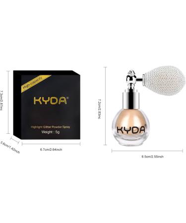 Ownest Champagne Glitter Powder Highlighter Spray - Shimmer Sparkle Makeup for Face & Body - Buy Online on GoSupps.com