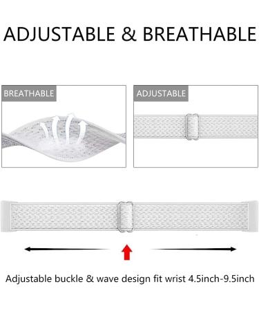 GBPOOT Storm Gray Nylon Bands for Fitbit Charge 4/3/3 SE - Adjustable & Breathable Sport Wristband for Women and Men - Buy Online on GoSupps.com