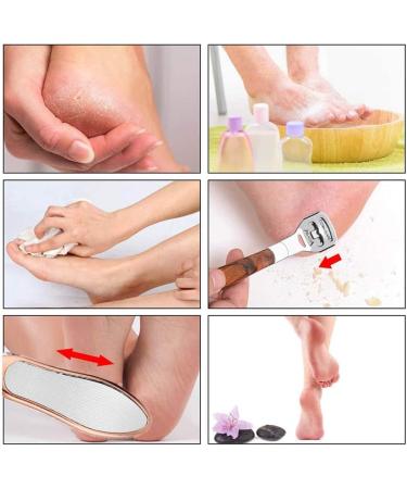 Professional Hornhaut Hobel Set - Stainless Steel Double-Sided Foot File for Hard & Cracked Skin | Rose Gold Foot Care Tool - Buy Online on GoSupps.com