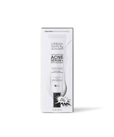 Urban Skin Rx Clear Complexion Acne Serum + Spot Treatment | 5% Benzoyl Peroxide & 5% Glycolic Acid | 1 fl oz - Buy Online on GoSupps.com