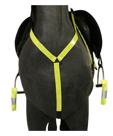 PFIFF 101751 Reflective breastplate reflective breastplate safety breastplate reflector yellow full