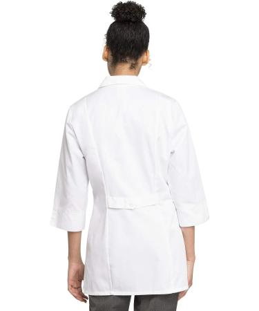 Cherokee Professionals Women Lab Coat 3/4 Sleeve - Large White | Style 1470 - Buy Online on GoSupps.com