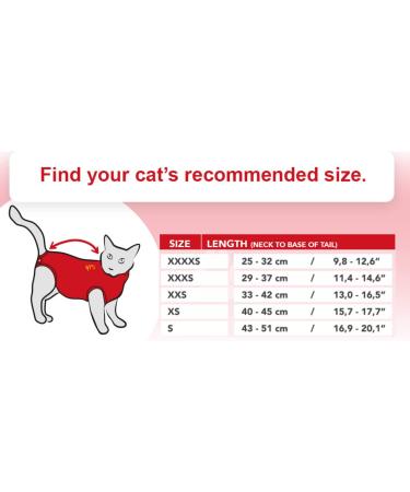 MPS Medical Pet Shirt Cat Surgery Recovery Suit Zebra-Print X-Small - Buy Online on GoSupps.com