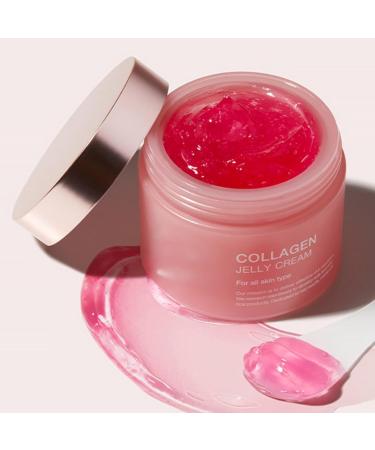 Collagen Cream Collagen Jelly Face Serum Collagen Night Cream For Women Anti Aging Anti-Wrinkle Daily Face Moisturising Moisturiser Leaves Skin Smooth Suitable For All Skin Types 100g - Buy Online on GoSupps.com