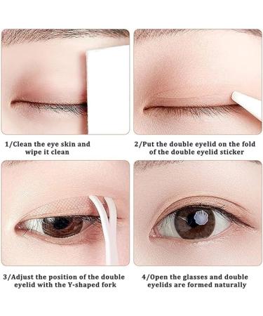 600 Pairs Self-Adhesive Invisible Double Eyelid Tape Two Different Shapes Double Eyelid Tape Big Eye Tools - Buy Online on GoSupps.com