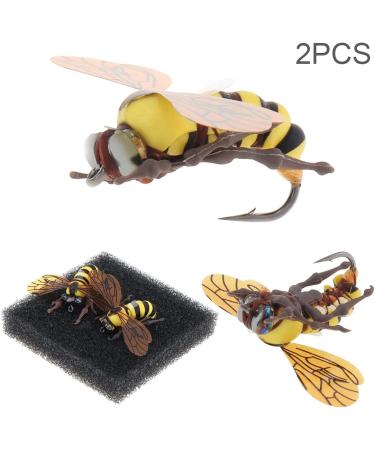 OriGlam Bee Fly Fishing Set - 2 Pack Lure Kit for Trout & Topwater Fishing | Premium Bait & Gear - Buy Online on GoSupps.com