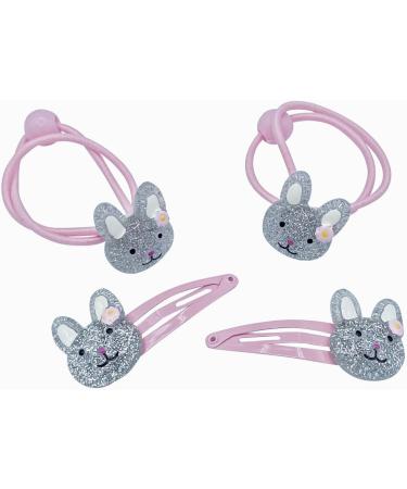 Glittering Pink Hair Jewelry Set for Girls | 4-Part Hair Accessories with Storage Box | Perfect Gift - Buy Online on GoSupps.com