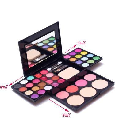 39 Color Eyeshadow Palette & Makeup Set with Brushes, Lip Gloss, Blusher, and Concealer - Professional Cosmetic Kit - Buy Online on GoSupps.com