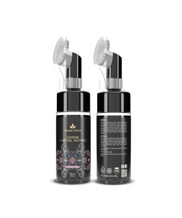Avi-Mee Kunwar Charcoal Face Wash for Oil & Dust Free Skin | Deep Cleansing with Activated Charcoal & Neem Extracts | Glow From Within | 5.07 Fl Oz - Buy Online on GoSupps.com