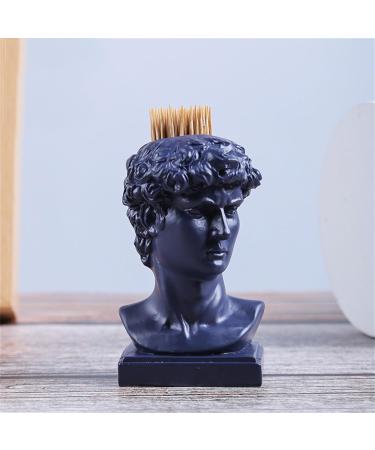 Luofeng Cute Figure Toothpick Holder & Pencil Holder - Handmade Synthetic Resin Blue | Stylish Home Decoration - Buy Online on GoSupps.com