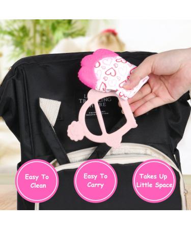 Vicloon Baby Bite Gloves & BPA-Free Bite Ring Toy | Soothes Gums for 0-6 Months | Soft Safe & Durable - Buy Online on GoSupps.com