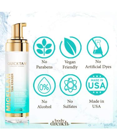 Body Drench Micellar Skin Nourishing Tan Eraser 6 oz - Gentle and Effective Skincare Solution - Buy Online on GoSupps.com