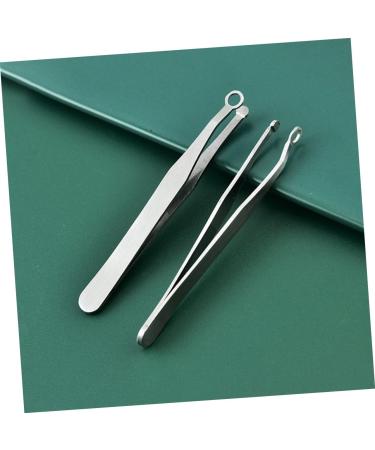 Ipetboom Round Nose Hair Clip Tweezers Set - Facial Hair & Beard Grooming Tools for Men & Women - Stainless Steel Nasal Trimmer & Eyebrow Clipper - Buy Online on GoSupps.com