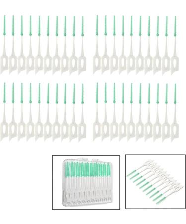 Buy 40pcs Soft Clean Interdental Dental Floss Brushes - Best Oral Care Tool for Healthy Teeth - Buy Online on GoSupps.com