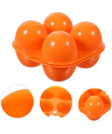 BESPORTBLE 2pcs 4-Compartment Egg Box Fridge Egg Dispenser Egg Cartons Reusable Trash Can with Cover Travel - Buy Online on GoSupps.com