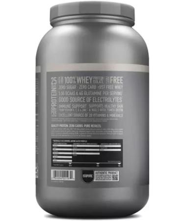 Isolate Pure Iso Pure Zero Carb Protein Powder | From 100% Whey Protein Isolate | 25g Protein 110 Calories 0g Carbs | Lactose Free Sugar Free Gluten Free Added Vitamins & Minerals | 44 Servings 3LB (Cookies & Cream) Cookies & Cream 1.36 kg (Pack of 1) - Buy Online on GoSupps.com